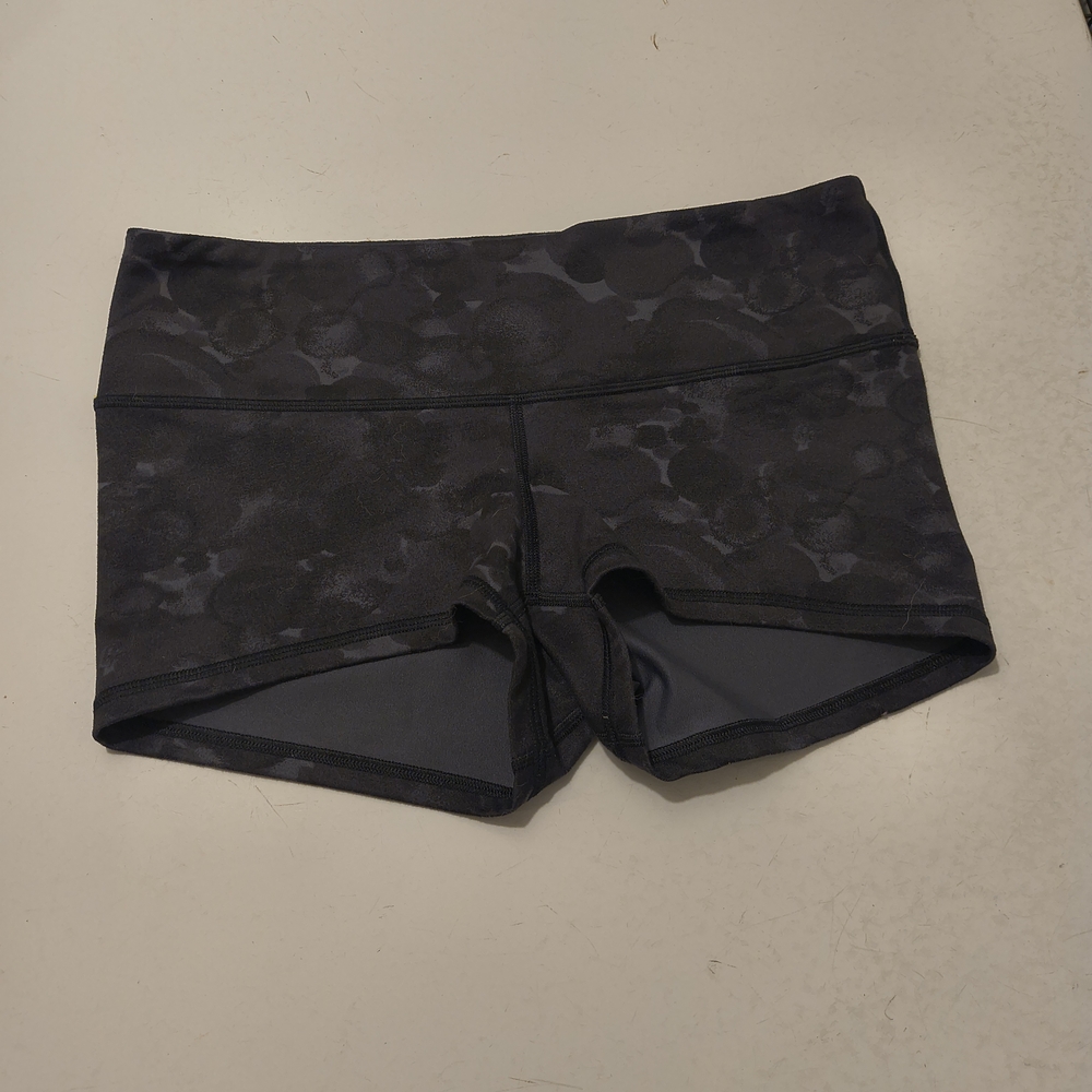 lululemon athletica Black Patterned Athletic Shorts